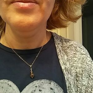 Delicate simulated agate necklace